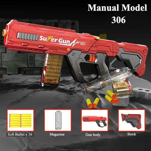Soft bullet gun toy - soft,