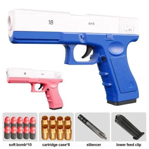 Soft bullet toy gun - gun, shell