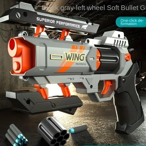 Pistol toy gun with soft - gun,