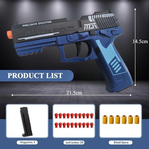Manual g17 toy gun - toy, shell