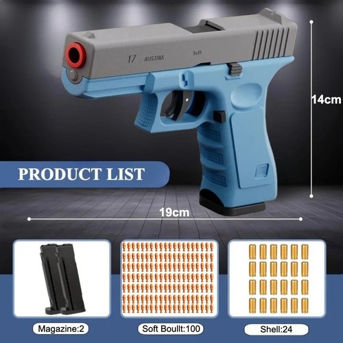 Soft bullet toy gun - gun, shell