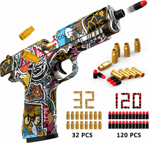 Plastic shell ejecting pistol - plastic,