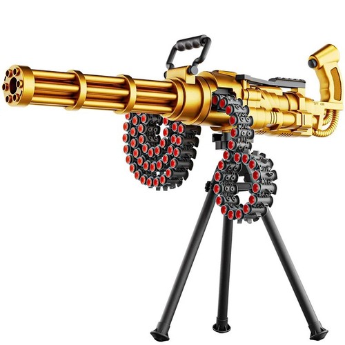 Gold gatling toy gun soft - gatling,